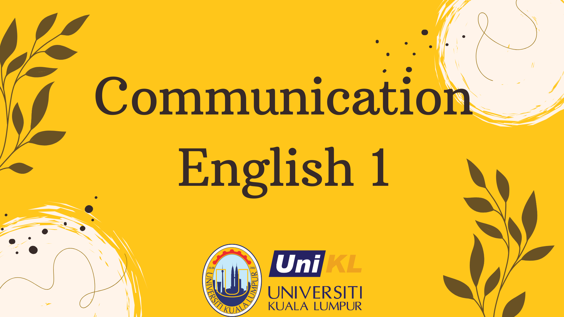 Communication English 1